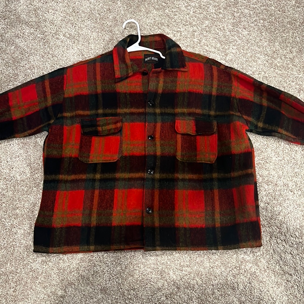 Wool Plaid Button Up